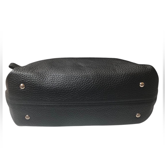 Salvatore Ferragamo Black Pebbled Leather Sofia Bag Silver tone hardware - Picture 12 of 16